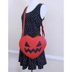 em and sprout | Bags | Em Sprout Black Jackolantern Heart  display picture 2